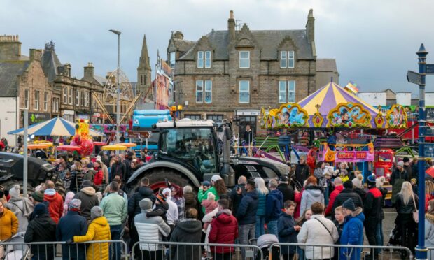Crowds gathered in Buckie on Saturday for the town's annual Christmas Kracker event. Image: JasperImage