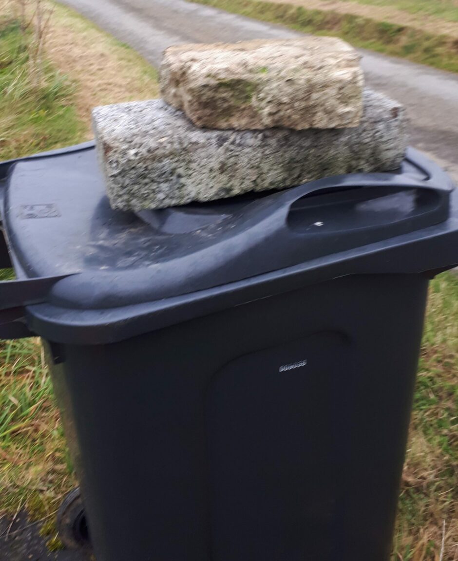 Orkney bins left unemptied in weighing down row