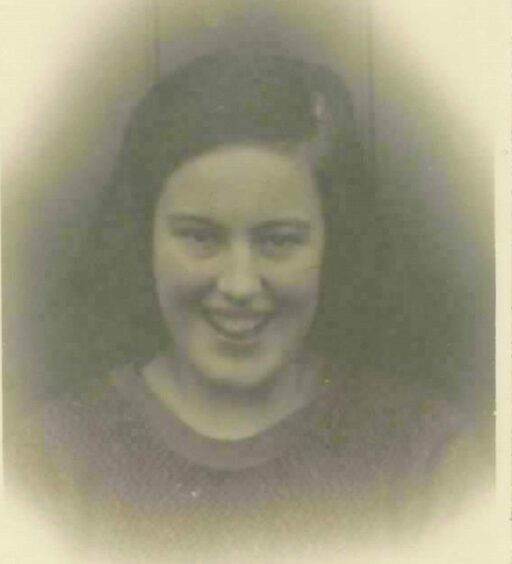 Bunty Robertson as a young woman.