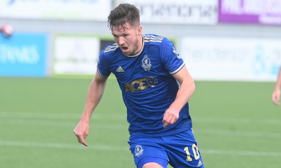 Cove Rangers midfielder Jamie Masson. Image: Chris Sumner/DC Thomson