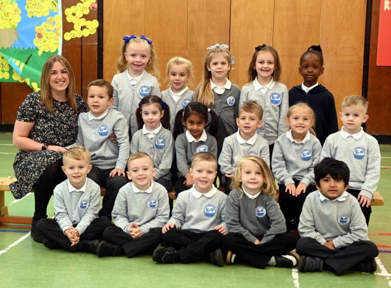 P1/D1 at Loirston School with Miss Diack.