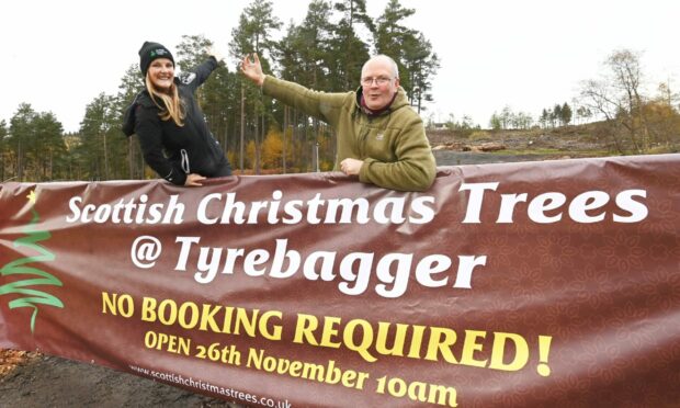 Angela McGoldrick and Keni Wills both co-managers of Scottish Christmas Trees@Tyrebagger.