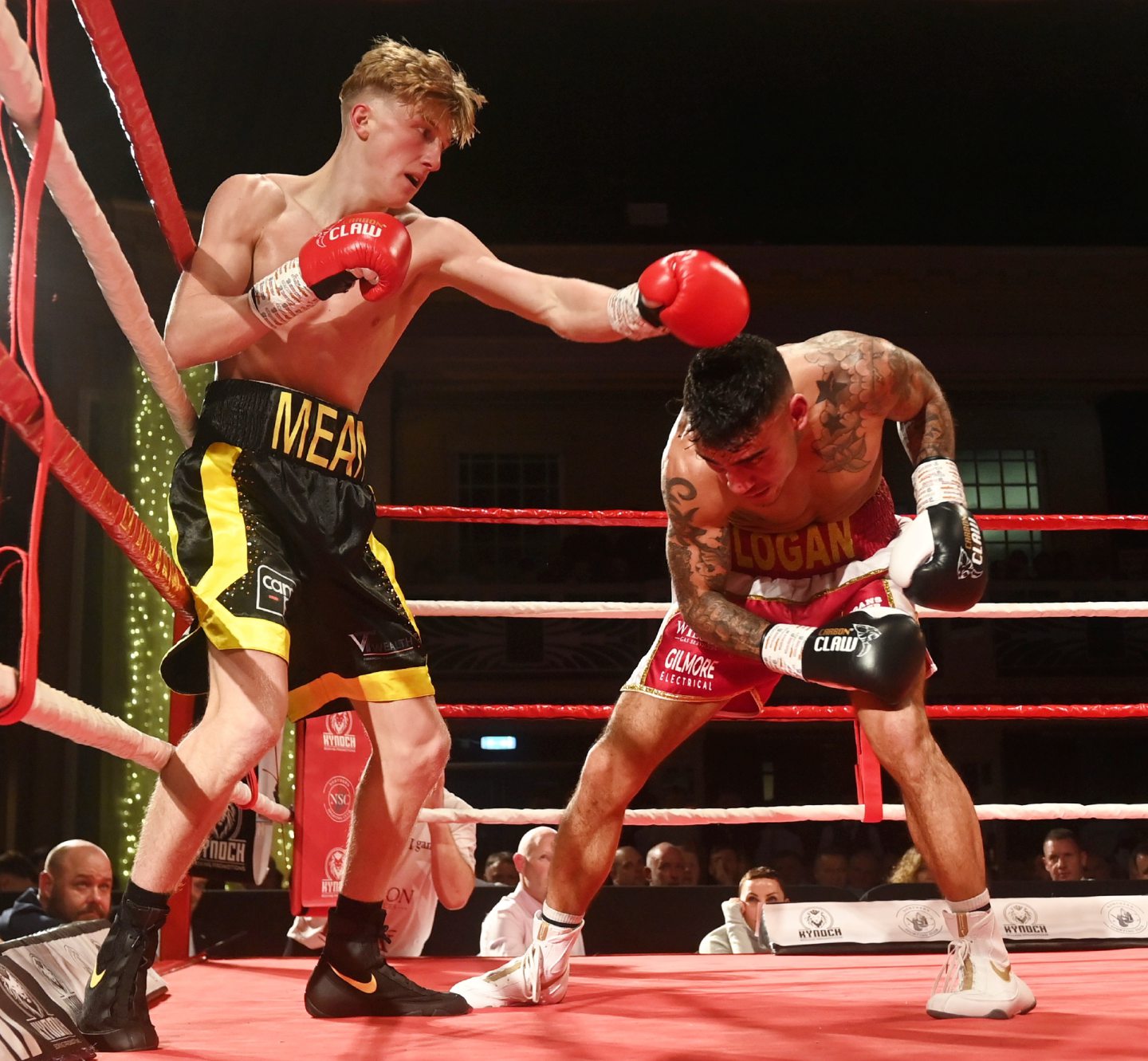 Gregor McPherson against Logan Palling, in his first professional fight.