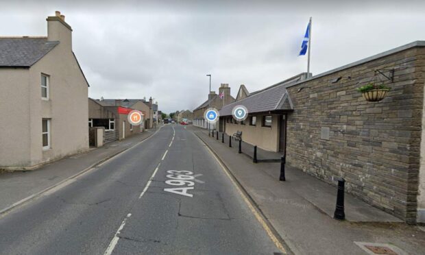 The incident happened in Kirkwall's Junction Road yesterday. Image: Google Maps.