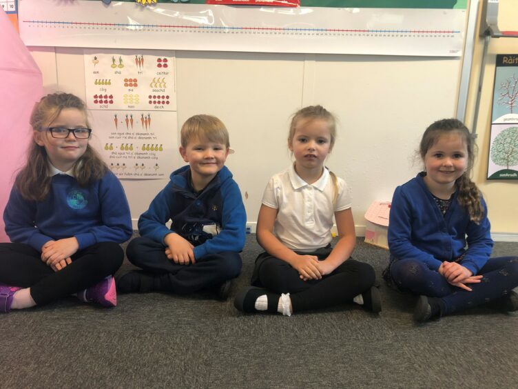 The Gaelic class at Craighill Primary