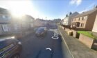 Crossfolds Crescent, Peterhead where fire has broken out