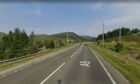 Northbound and southbound traffic on the A9 Inverness to Perth road faced lengthy tailbacks as resurfacing works began at Dalnaspidal. Image: Google Street View