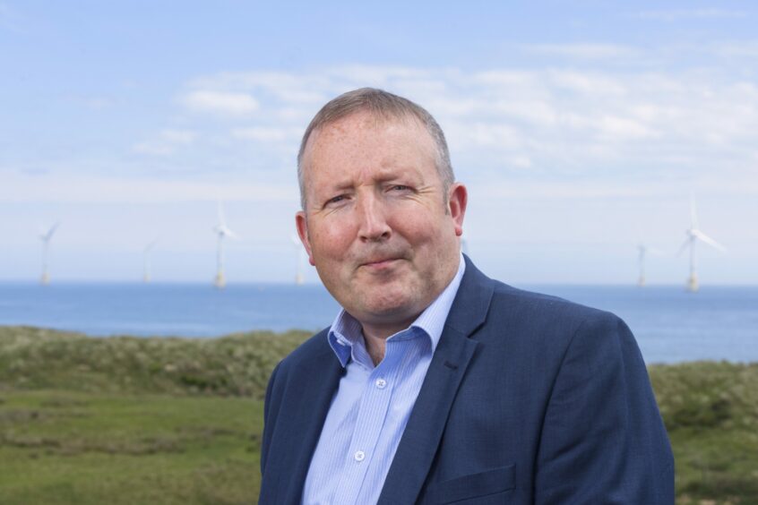 Areg CEO David Rodger on Aberdeen beach