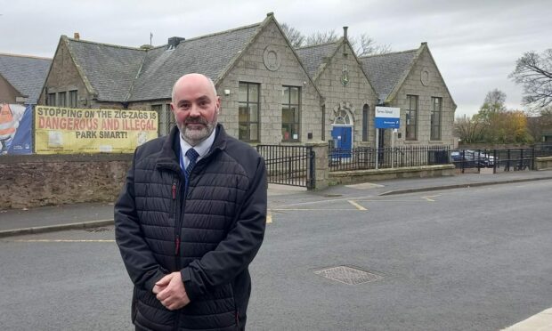 Mid-Formartine councillor Derek Ritchie is calling for a new road crossing to be installed in Tarves. Image: Kirstie Topp/DC Thomson