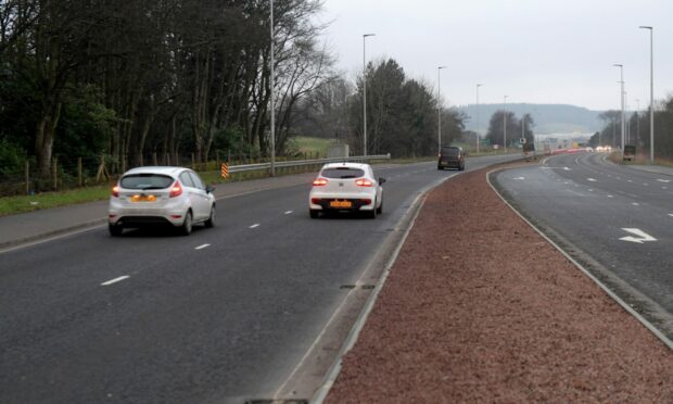 The proposed cycle route would run alongside the A96 and link to the Teca complex. Image: Kath Flannery/DC Thomson.