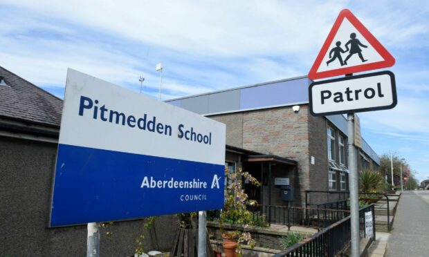 Pitmedden School and Nursery on Oldmeldrum Road, Pitmedden.
Image: Darrell Benns.