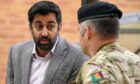 Health Secretary Humza Yousaf  during a visit to the clinical education centre in the Scottish Fire and Rescue Building in Hamilton. Image: Andrew Milligan/PA Wire