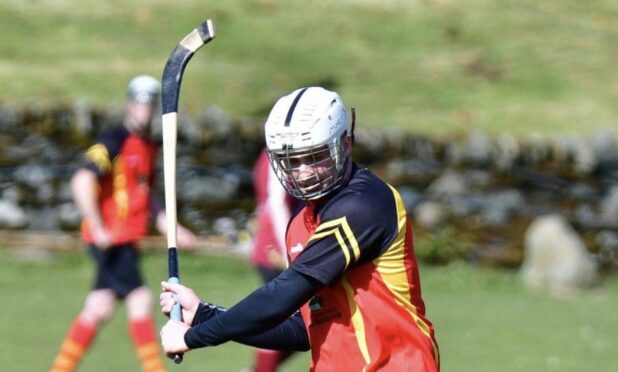 Ardnamurchan full forward Herbie Patterson in action. Images: Sinclair Images