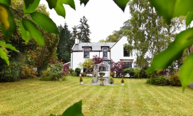 Lavender House in Banchory is set within well maintained garden grounds.