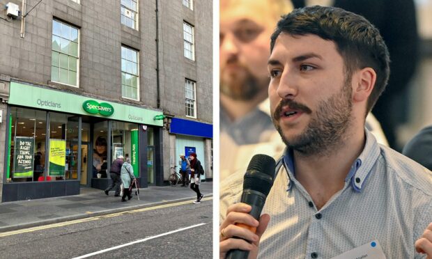 Ian McLellan says Specsavers is finding it difficult to expand with a second store on Union Street
