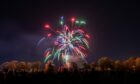 The firework display has been postponed amid a yellow weather warning.