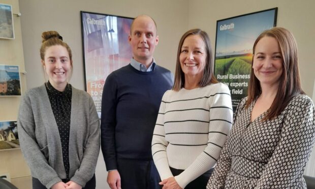 Inverness agency team from left, Jenifer Kerr, Thomas Jones, Phiddy Robertson and  Ginette Bentley.