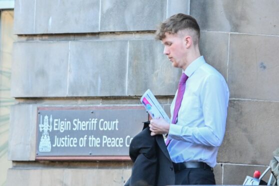 Lewis Douglas appeared at Elgin Sheriff Court. Images: DC Thomson