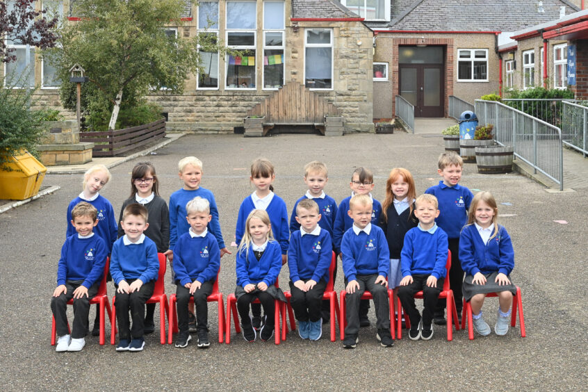Mrs Goldie's class at New Elgin Primary School.