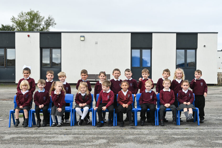 Class P1L at Millbank Primary School.