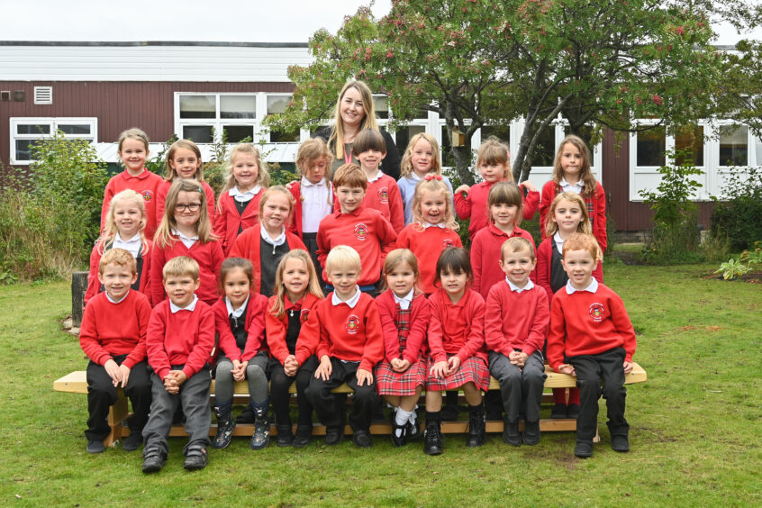 Mosstodloch Primary School with Mrs Gulland.