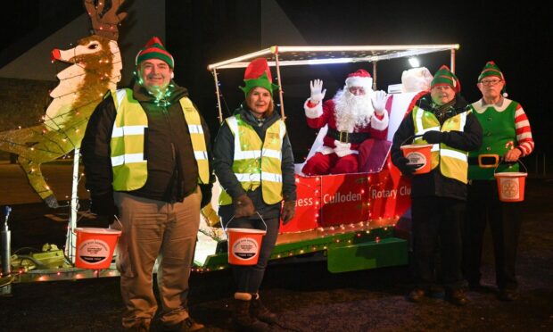 Volunteers will take to the streets of Inverness this Thursday for the club's annual Santa sleigh run. Image: Jason Hedges/ DC Thomson.
