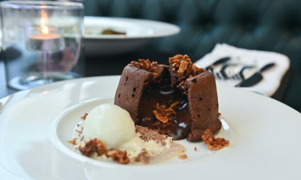 Orrin Bar & Restaurant chocolate fondant. Image: Jason Hedges/DC Thomson.