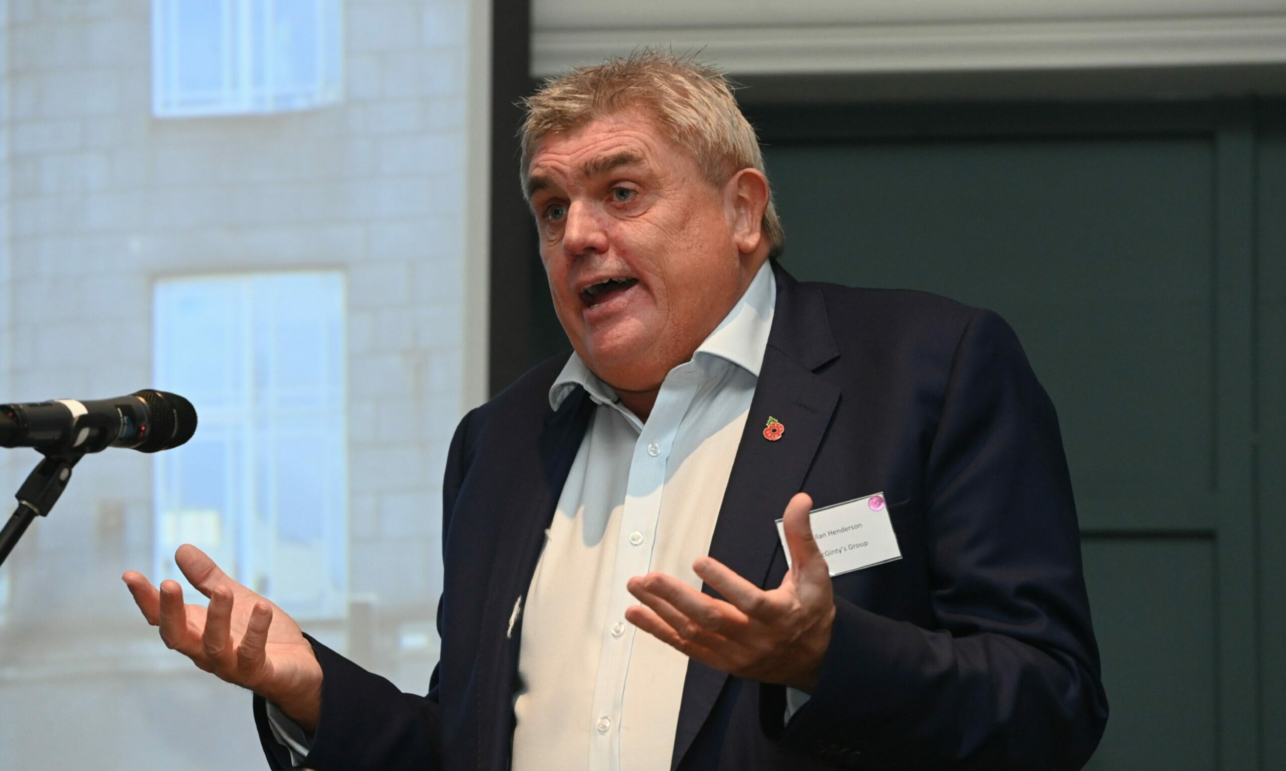 Allan Henderson at a business summit