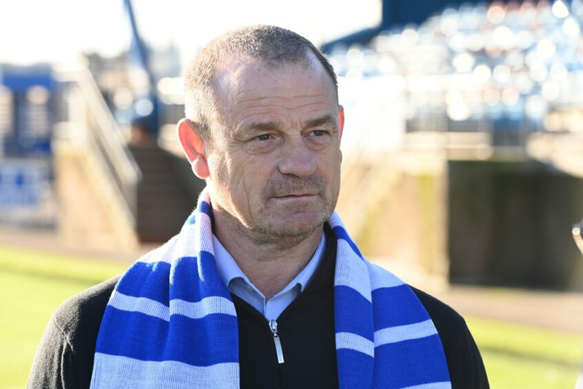 David Robertson was unveiled as Peterhead manager yesterday. Image: Kenny Elrick/DC Thomson
