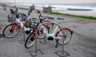 Aberdeen's rentable ebikes at the hire zone down at the beach. Image: Kath Flannery/DC Thomson