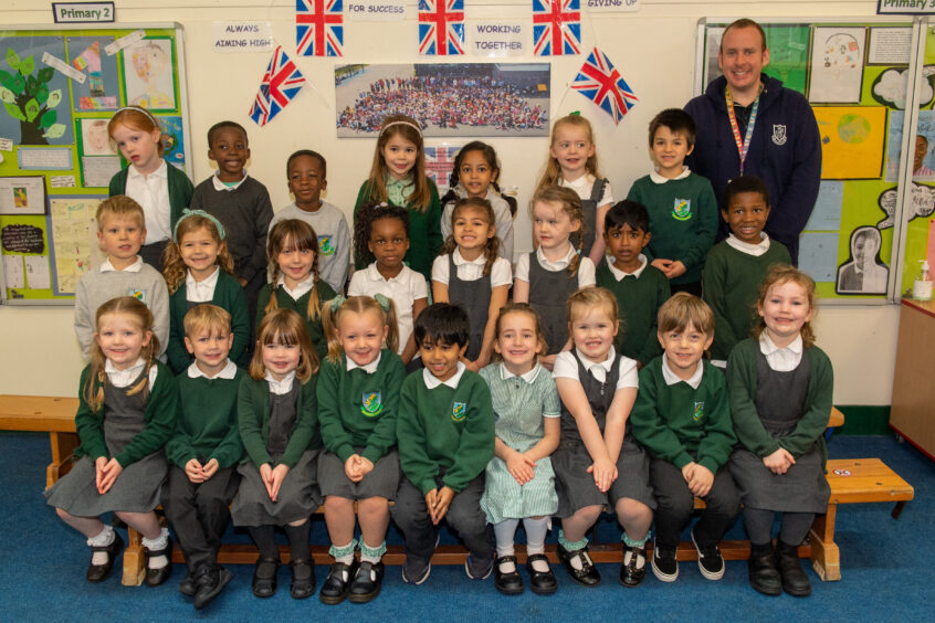 Broomhill Primary School, with Mr Keith Hewitt.