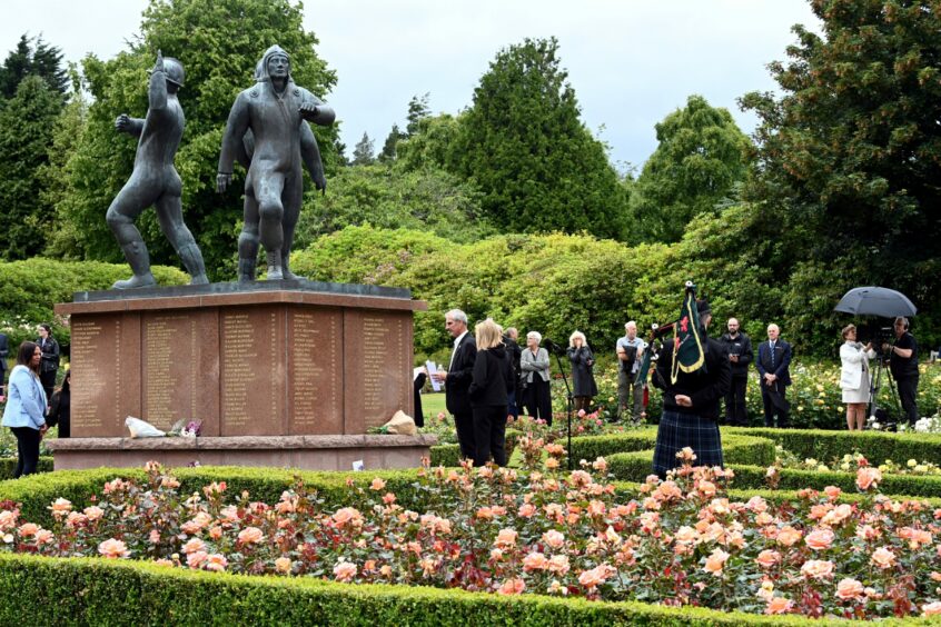 The Piper Alpha memorial in Hazelhead Park
