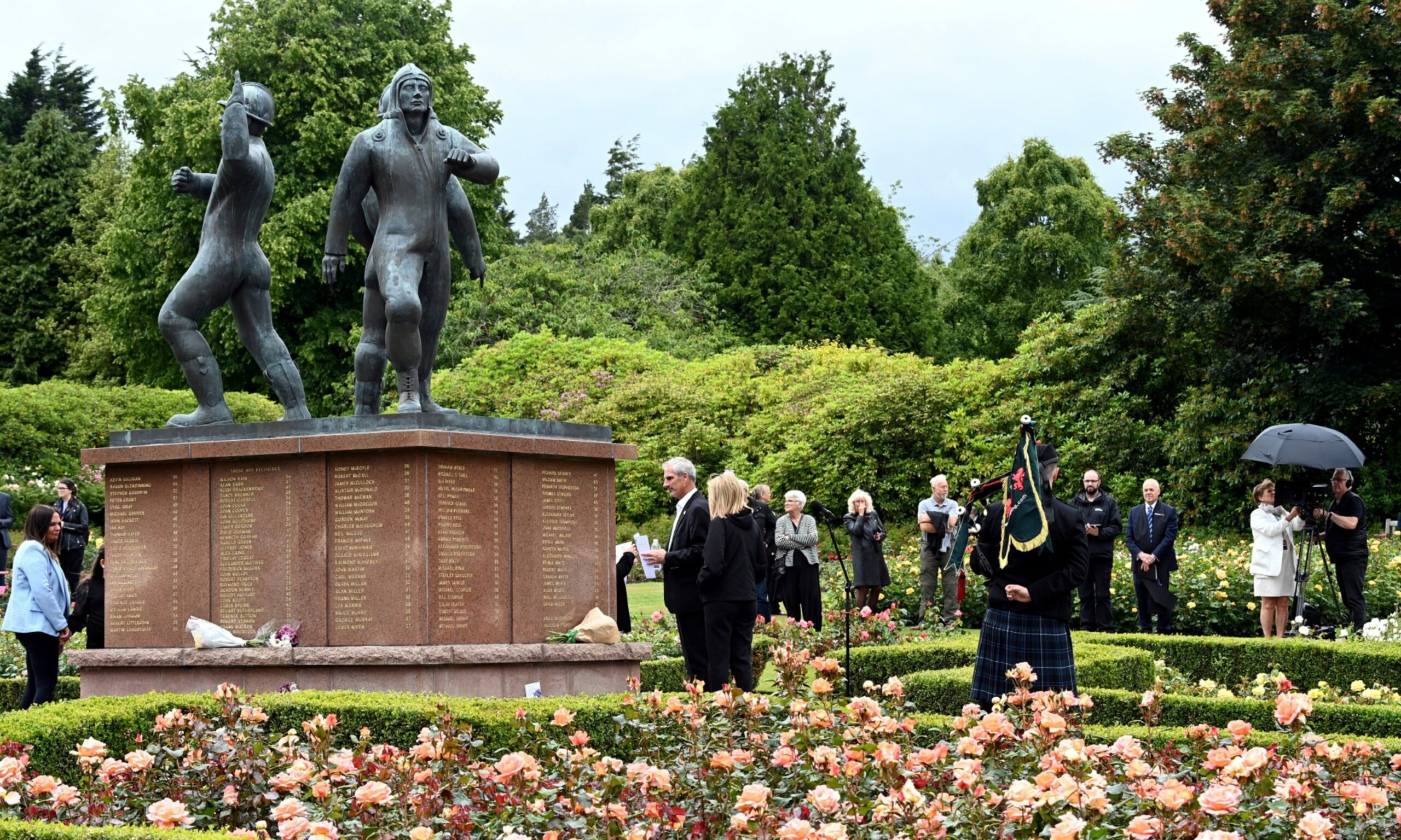 The Piper Alpha memorial service at Hazelhead Park could be disturbed by noise from the sausage and cider festival. 