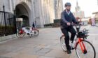 Press and Journal reporter Kieran Beattie has been testing out the Aberdeen ebikes. Image: Kami Thomson/DC Thomson.