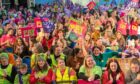 Teachers in Aberdeen striking over pay. Image: Kami Thomson / DC Thomson