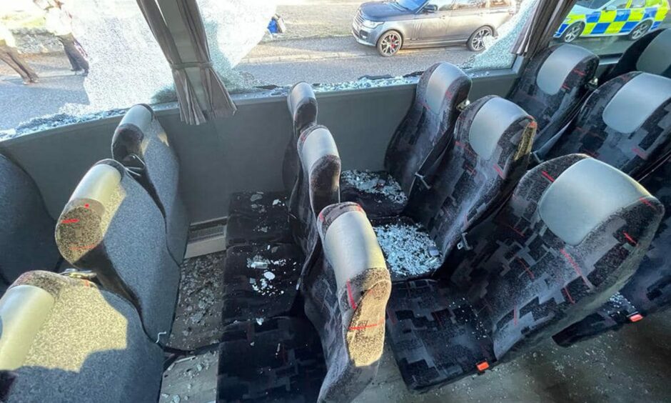 school bus kemnay crash