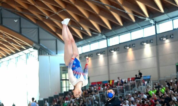 Kim Beattie will compete at her fourth Trampoline, Tumbling and DMT World Championships later this month. Image: British Gymnastics