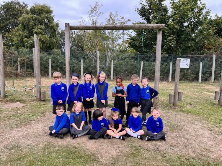 Class P1M at Ness Castle Primary