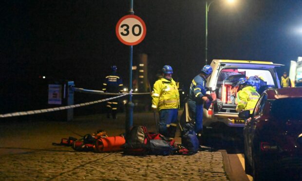 A man died after being pulled from the sea. Image: Paul Glendell / DC Thomson.