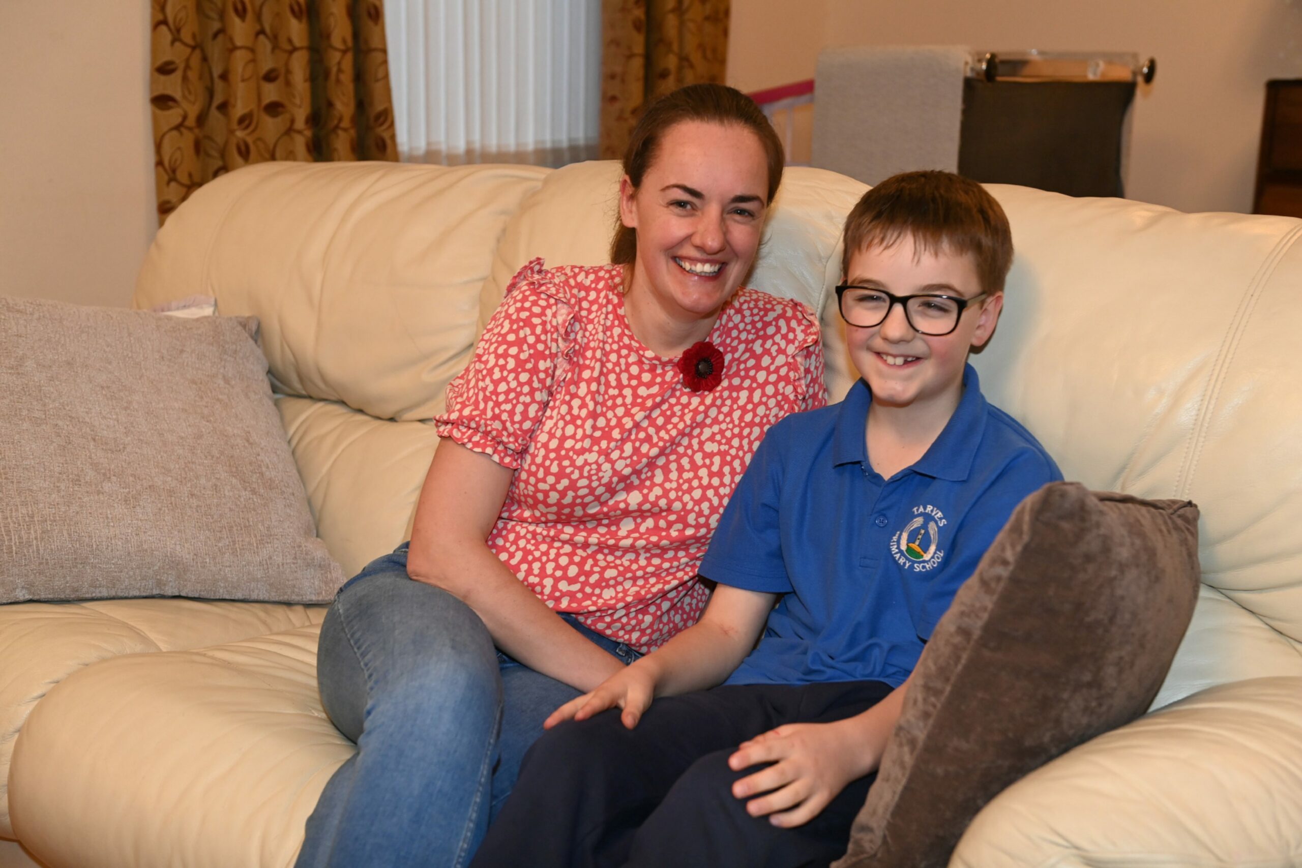 Mum Susan noticed James had started squinting, and took him to the opticians. But a shortage of children's nurses in Grampian means surgery on the NHS isn't immediately possible. Image: Paul Glendell/ DC Thomson