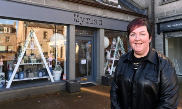 Karen Baber says the quirky gift shop she owns in Ellon is an Aladdin's cave of goodies. Image: Darrell Benns/DC Thomson