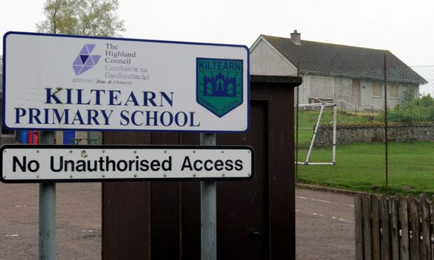 Kiltearn Primary School. Picture by Gordon Lennox.