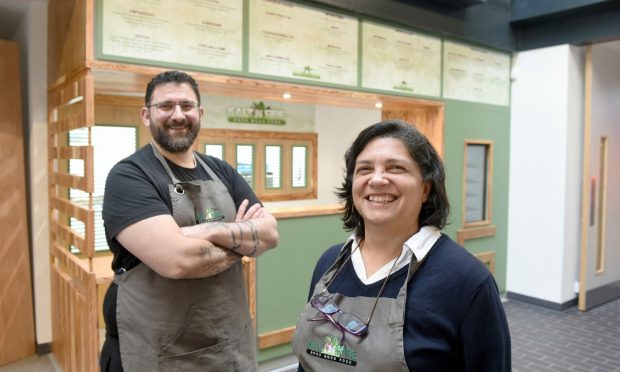 Chef Anthony Khoury and operations manager Lara Elsayed will move the shop to a bigger unit. Image: Sandy McCook/DC Thomson.