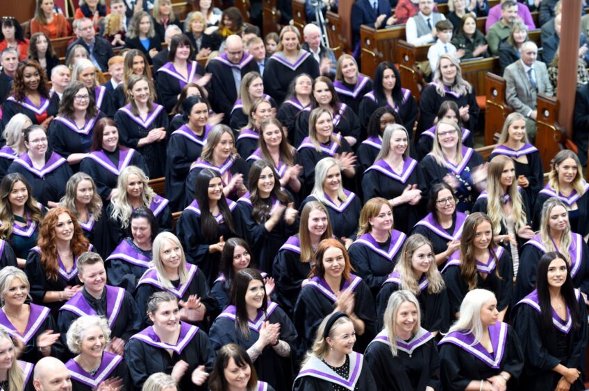 Over 100 graduates from UHI's Stornoway and Inverness campuses celebrated their graduation from the nursing and midwifery department. Sandy McCook/DC Thomson