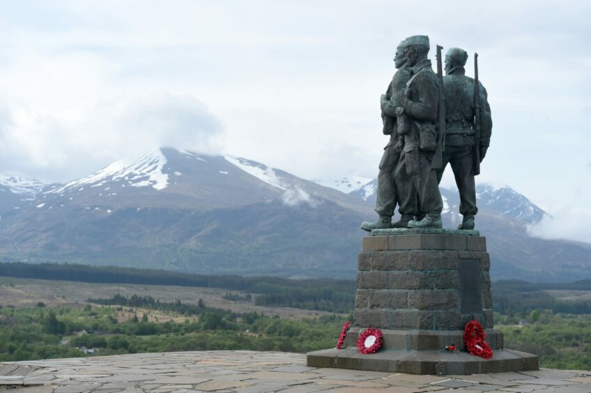 The Commando Memorial looks out over the hills and mountains of Lochaber
