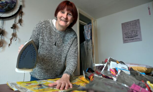 The Inverness woman ironing crisp packets into blankets for the homeless