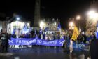 Campaigners in Falcon Square in Inverness. Image: Sandy McCook / DC Thomson