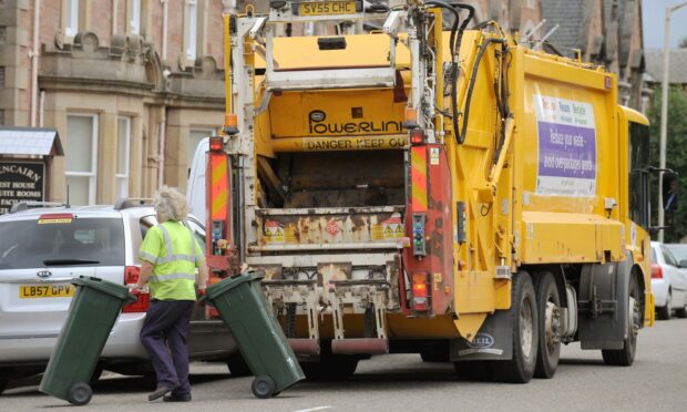 Highland Council is reviewing its waste collection services to boost recycling and reduce landfill. Image: Sandy McCook / DC Thomson