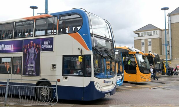 Around 77 Stagecoach services across Inverness have been pulled from the schedule today due to staff shortages. Image: Sandy McCook/ DC Thomson.