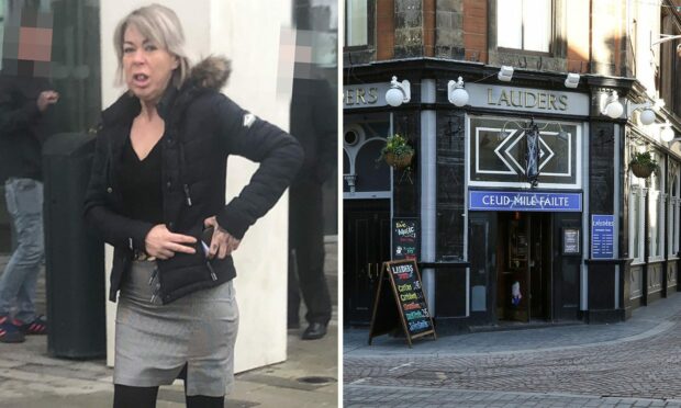 Pamela Rattray pled guilty to the assault at Lauders Bar. Images: DC Thomson/Sandy McCook